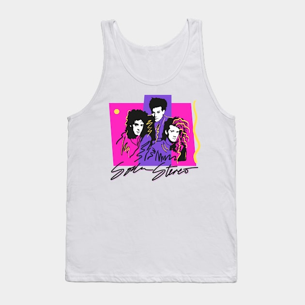 SODA 80S ROCK RETRO STYLE Tank Top by DISCO DISCO MX